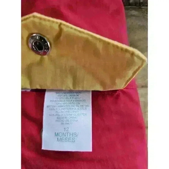 Okie Dokie Vintage Colorblock Puffer Jacket Infant 12 Months Embroidered... - Picture 6 of 13